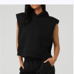 Alo Cropped Headliner Shoulder Pad Sleeveless Coverup